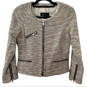 Mango MNG Casual Tweed Blazer Size Medium
